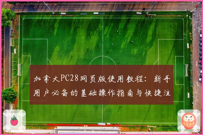 加拿大PC28网页版使用教程：新手用户必备的基础操作指南与快捷注册方法解析